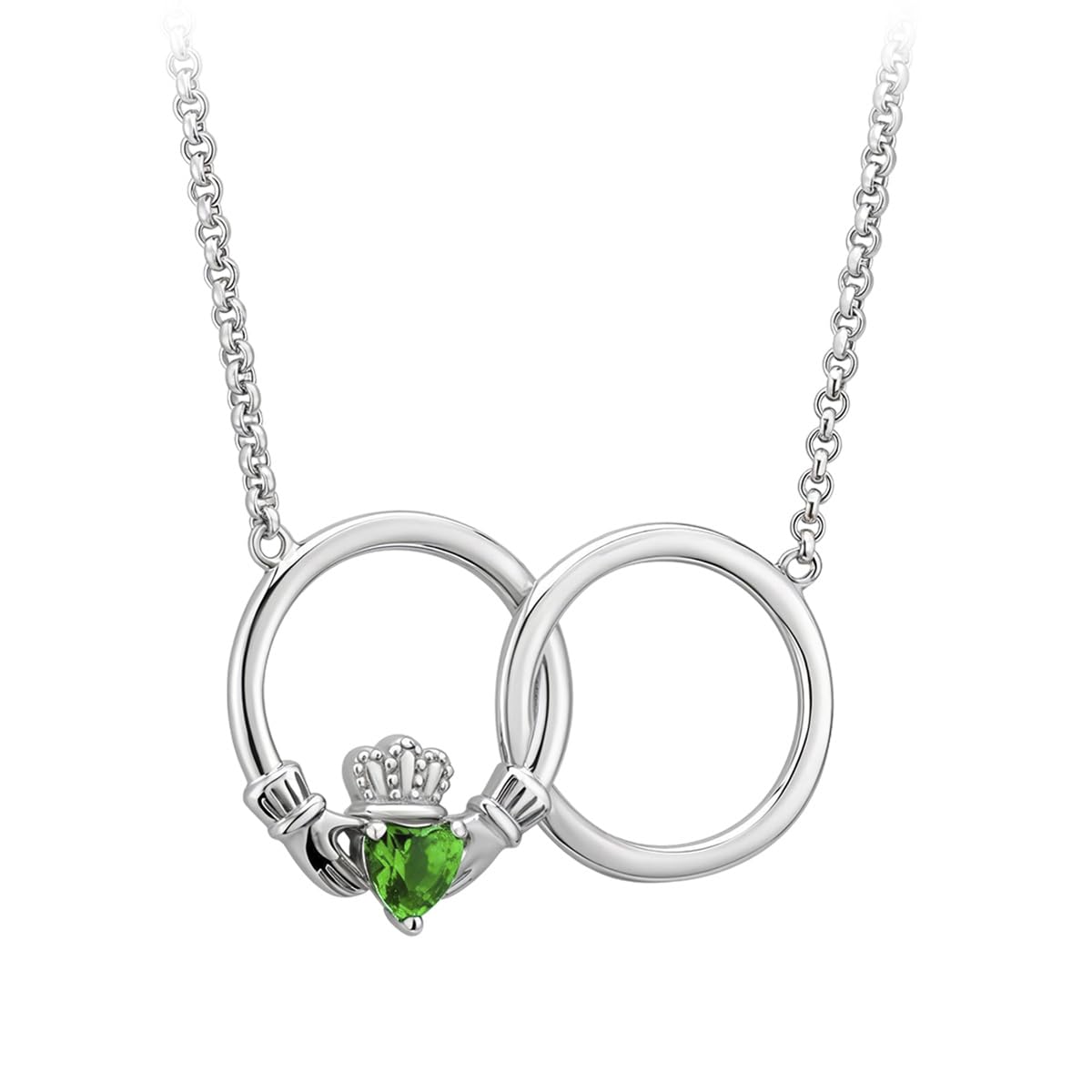 Biddy Murphy Irish Claddagh Necklace for Women, Handmade in Dublin | Symbol of Love, Loyalty & Friendship, 925 Silver, Gift Boxed