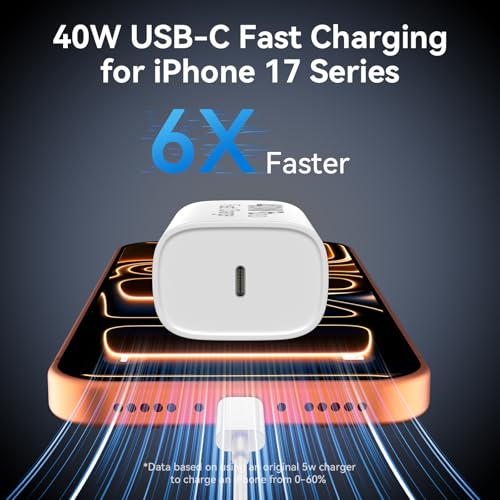iPhone 18 17 16 15 Charger Fast Charging PD 40W, 10 FT USB C Charging Cable - image 3