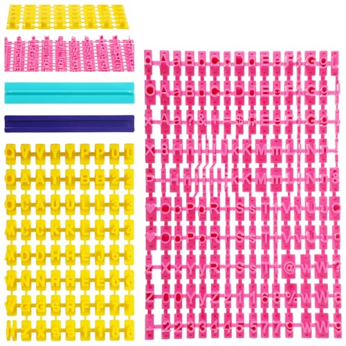 225 Pcs Alphabet Number Symbols Cookie Cutters Set Letter Stamps for Clay Cookie Stamps Fondant Embosser Letter Stamp for DIY Cake Chocolate Baking Clay Biscuit