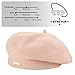 niceacsrise Pink - Warm Lined Wool Knit Berets - French Paris Hat for Women