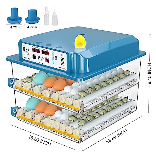 image for Vevitts 120 Egg Incubators for Hatching Eggs Automatic Temperature Con
