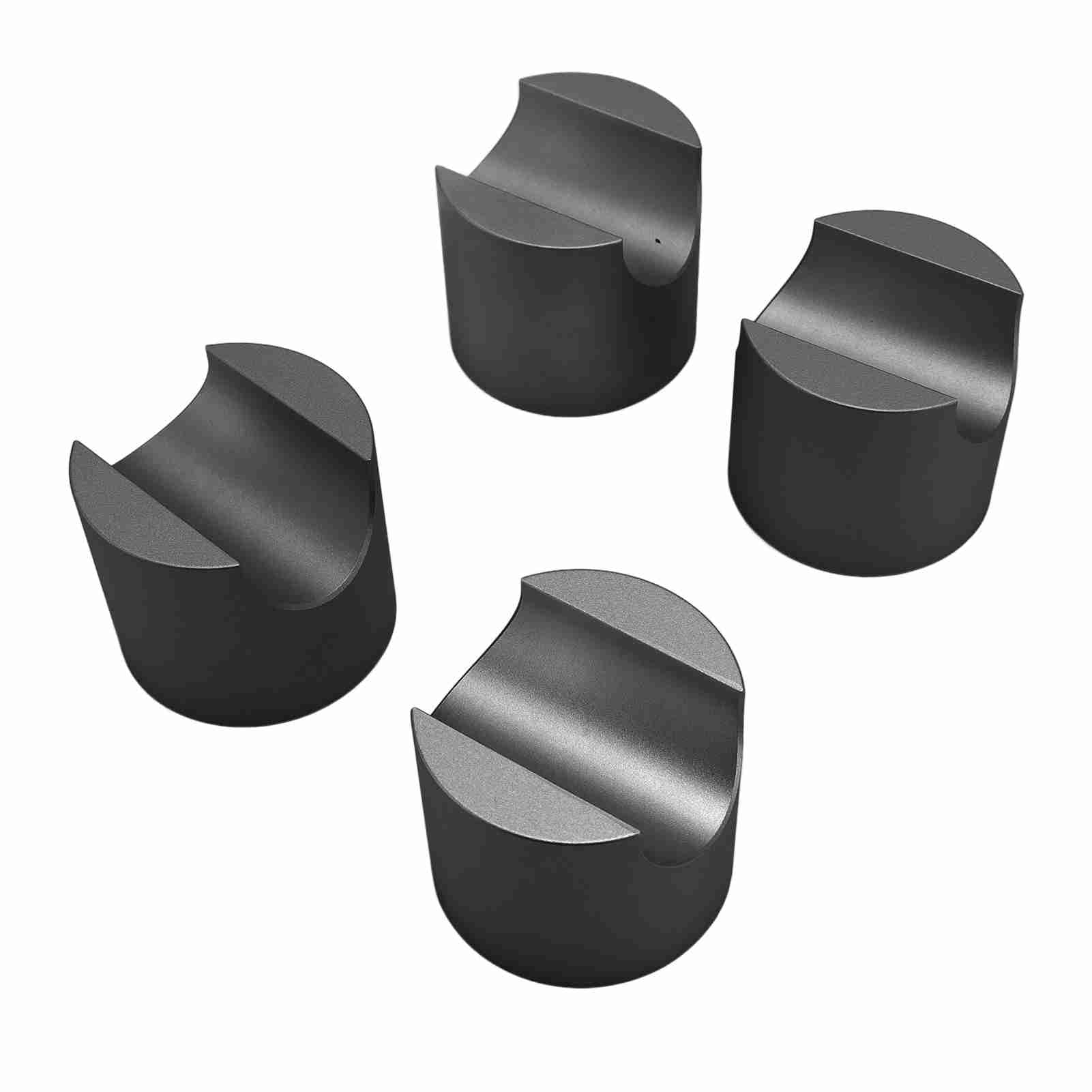 Zunate Aluminiowy Zacisk do Kabli, 4 szt. |Stabilizator Zaciskowy Przewodu Głośnikowego HiFi do Redukcji Wibracji Kina Domowego (BLACK)