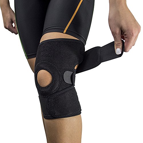 Sports Knee Support Patella Strap - Lightweight Knee Brace with Anti-Slip Straps Optimised for Arthritis, Joint Pain Relief - Ideal for Running, Football, Basketball, Golf and Every-Day Use