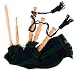 Kids Bagpipe Miniature Playable Bagpipe with Reed In Black Watch Tartan