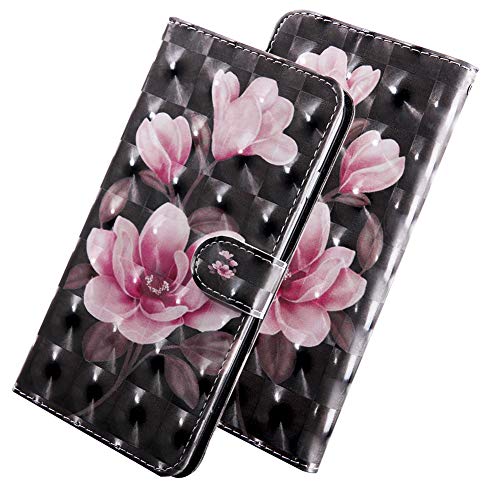 Qivstars Samsung Galaxy S7 Edge Preium Cute 3D Pu Leather Phone Case Luxury Wallet Protector Magnetic Folio Flip Protective Phone Case For Samsung Galaxy S7 Edge Three Flower Bx thumb #3