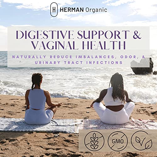 Herman Organic - Men And Women’s Probiotic Bundle For Gut, Digestive, Colon & Vaginal Health #TOP3