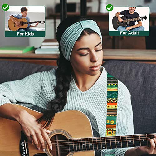 DIKEBAO Sangle de guitare réglable en coton 80-137 cm + collier de guitare + 2 broches de sangle de guitare + capodastre + 5 médiators pour guitare électrique, guitare folk basse - Les Beatles, Paul McCartney, John Lennon, RIngo Starr, George Harrison DIKEBAO Sangle de guitare réglable en coton 80-137 cm + collier de guitare + 2 broches de sangle de guitare + capodastre + 5 médiators pour guitare électrique, guitare folk basse – Image 7