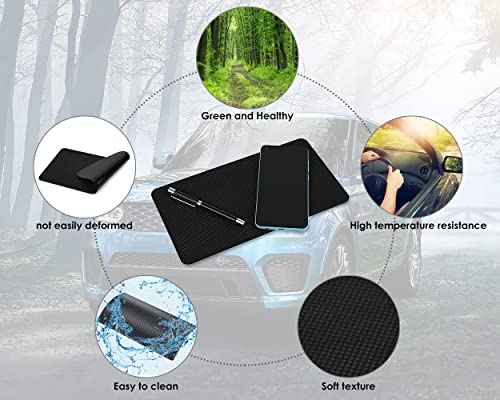 Extra Large 26 x 15cm Magic Anti-Slip Non-Slip Mat Car Dashboard Sticky Pad Adhesive Mat for Cell Phone, CD, Electronic Devices, iPhone, iPod, MP3, MP4, GPS - Black - Thumbnail 4