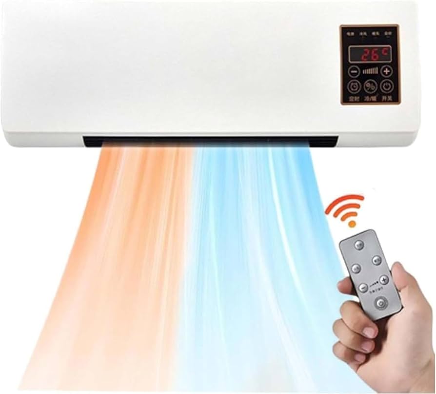 冷暖両用移動式小型エアコン ミニ冷暖房エアコン リモコン付き　2台セット Amazon | Hubiuyo 冷暖両用移動式小型エアコン、冷暖房エアコン