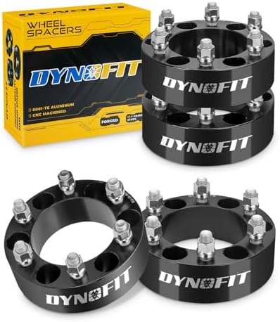 dynofit 6x5.5 to 6x5.5 Forged 2inch Wheel Spacers Adapters for 19...