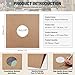 Facmogu 20PCS 12 Inch Brown Kraft Paper Vinyl Record Inner Sleeves, 110gsm Paper Poly Lined Vinyl Covers, 33 RPM Anti Static & Acid Free Record Album Sleeves Protective Jackets for LP Records Storage