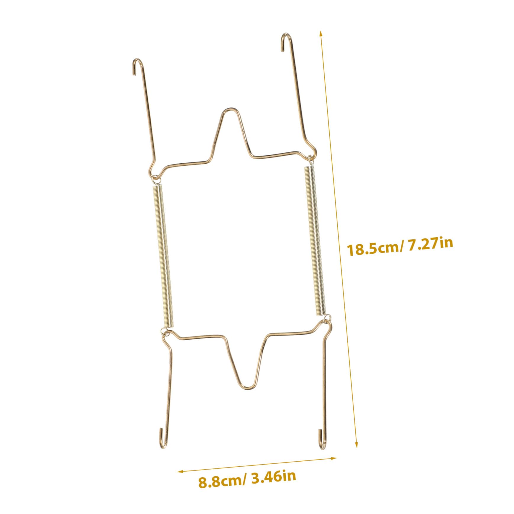BRIGHTFUFU Decorative Plate Rack Holders Wall Plate Hangers Spring for Displaying and Protecting Dishes