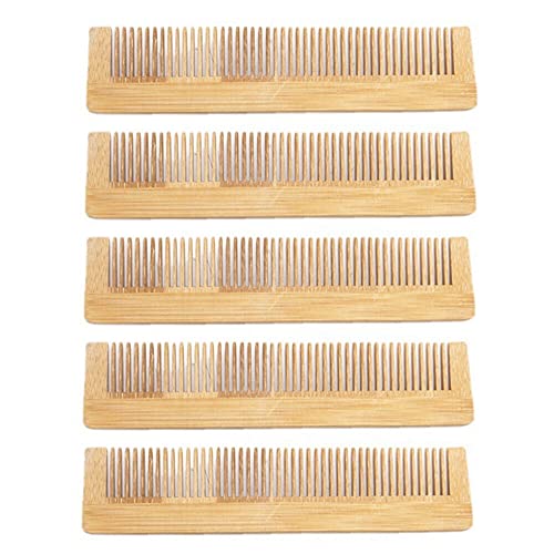 Peine de Madera de Bambú Anti-estático 10 Piezas miniatura 3