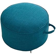 FANCYPUMPKIN Yoga Meditation Tatami Floor Pillow Seat Cushion Zafu Foot Stool, Dark Blue