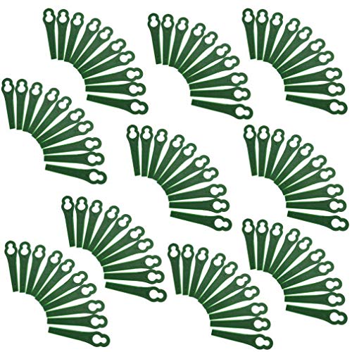 Liseng 100 Plastic Lawnmower Strimmer Trimmer Blade Green for ART23 Accutrim