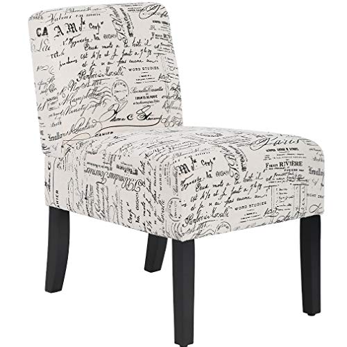 Modern Fabric Armless Accent Chair