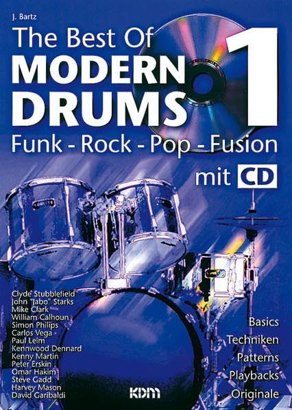 The Best of Modern Drums: Funk- Rock- Pop- Fusion - Mit Cd!, Book & Cd