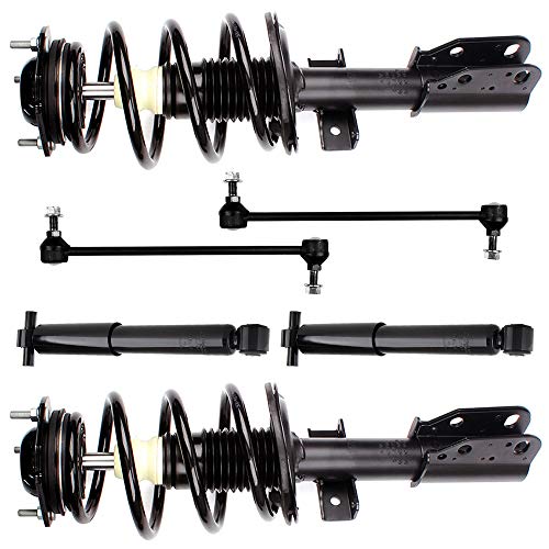 OCPTY Suspension Kits Front Strut Spring Assembly Rear shock absorber Stabilizer Bar Link Fits 2008-2016 for Buick Enclave 2009-2016 for Chevrolet Traverse 2007-2016 for GMC Acadia Set of 6