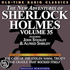 Diseño de la portada del título The New Adventures of Sherlock Holmes, Volume 35; Episode 1