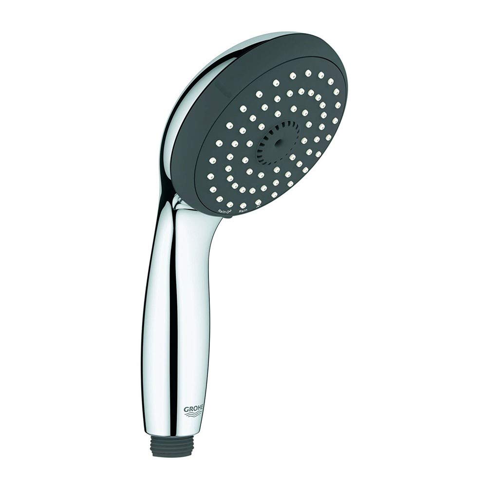 Grohe 27953000 Vitalio Start Manopola Doccia, 3 Getti, Tecnologia EcoJoy, Cromo, Diametro 100 mm