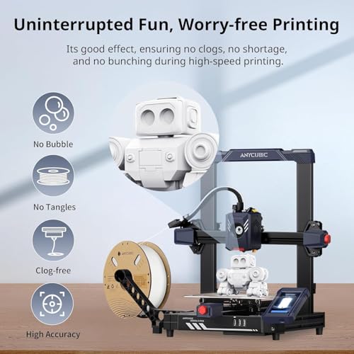 Image of 3IDEA Anycubic High Speed 3D Printer Filament 1.75mm, Print Up to 10X Faster, Rapid PLA Filament with High Prints Quality, Dimensional Accuracy + /- 0.02mm, Print with Most FDM 3D Printers, 1KG, White