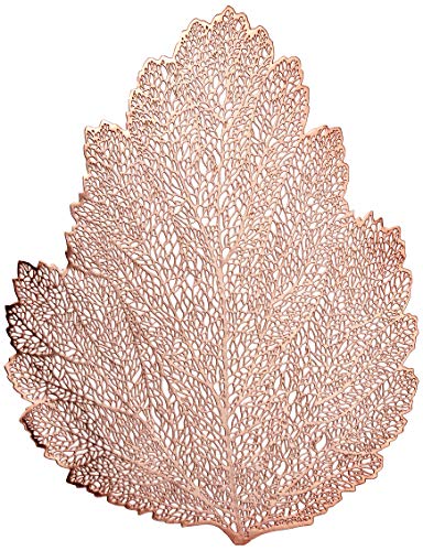 Lugar Americano De Plástico Autumn Leaf Rosé 47x38cm Lyor Rosé No Voltagev