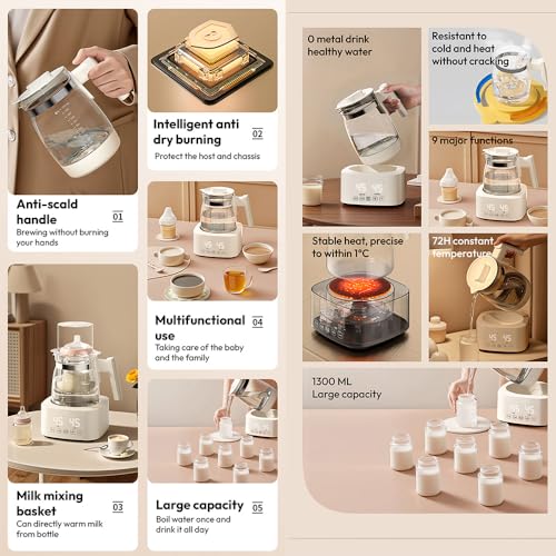 Image of StarAndDaisy Baby Food Formula Kettle with Temperature Control /Smart Baby Water Kettle & Milk Warmer /Fast Heating Baby Bottle Kettle /Baby Formula Water Dispenser for 24H Keep Warm