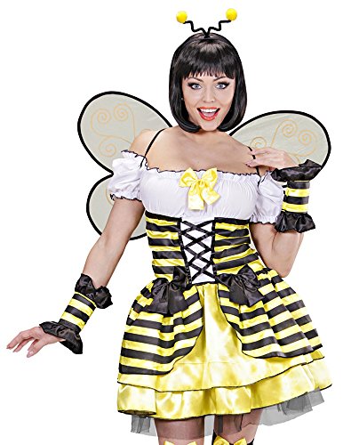 W WIDMANN MILANO Party Fashion - Costume d'abeille, robe, manchettes, ailes, antennes, costume d'animal