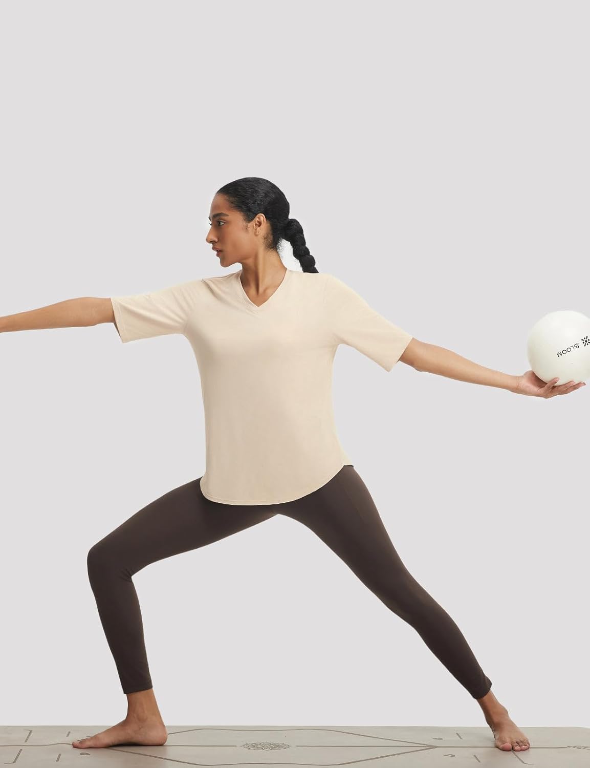 BALEAF Womens Half Sleeve Athletic Shirts V Neck Elbow Short Sleeve Workout Tops UPF 50+ Sun Protection UV Yoga Running - Image 3