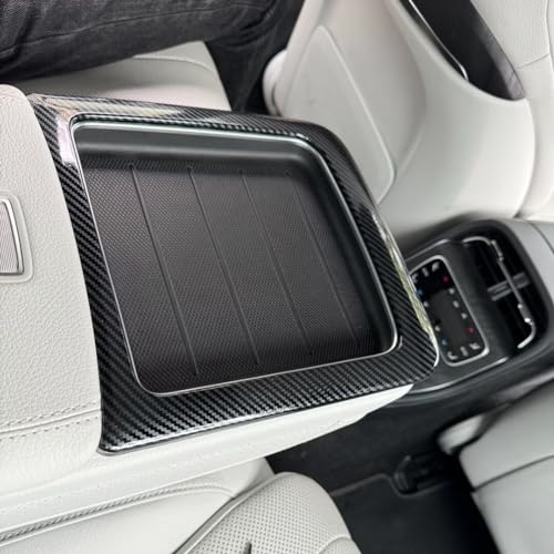 Portavasos trasero coche patrón fibra carbono miniatura 7