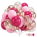 PACKUNG: 60 Luftballons und 2 Bänder. Die Luftballons werden während des Transports vakuumverpackt, um die leuchtenden Farben der Ballons zu erhalten.