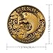 Lucky Charm Challenge Coin Set - Good Luck Always & Fortune Design with Koi Fish, Lotus, Gold Ingots - Traditional Asian Gift for New Year, Wedding, Business Success