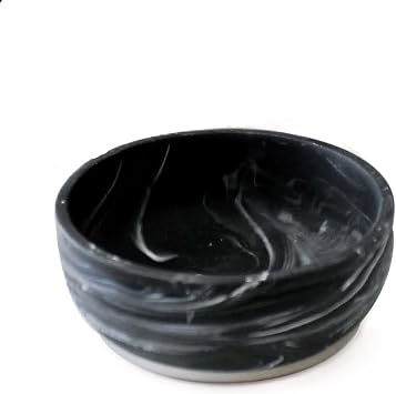 Splash Home Marble Resin Soap Dish-Black