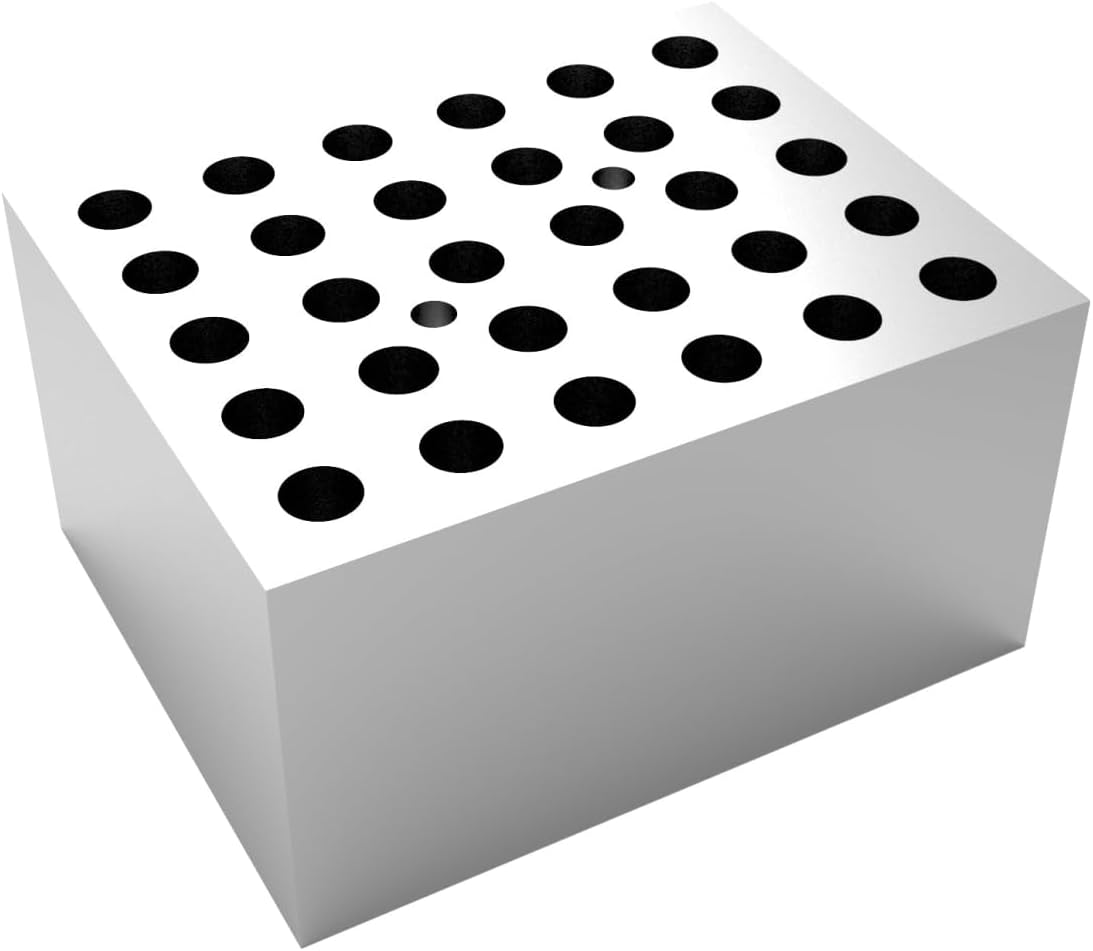 F8.3 mm x 48.4 mm Round Tube Dry Bath Block - 30 x 6 mm
