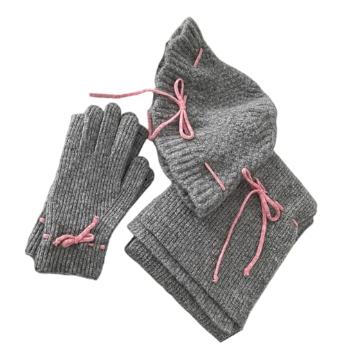 Gorro de punto y bufanda para niña ideal para el colegio y parques