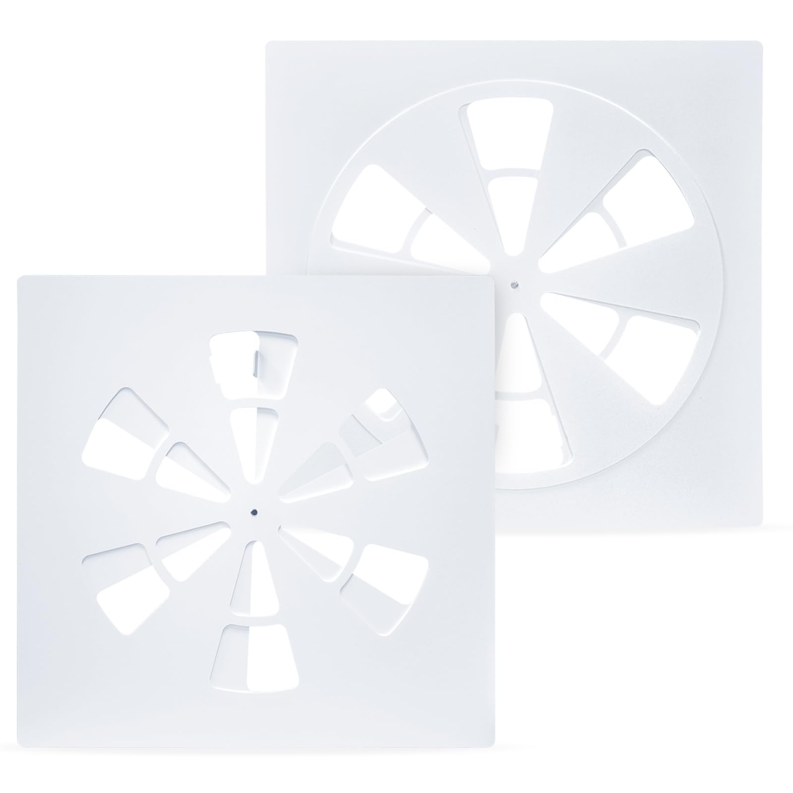 24" x 24" Adjustable Ceiling Vent Cover - Air Conditioning Vent Deflector for 24"x24" Flat Office Ceiling Vents and HVAC or Heat Air Deflector for Office Home & Commercial Spaces(2 Packs)