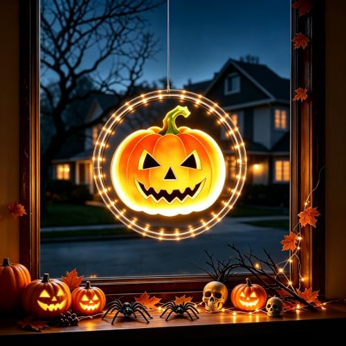 3 Pack Rechargeable Indoor Halloween Window Lights,4/6/12H Timer Function - image 6