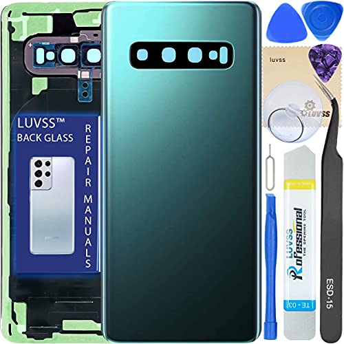 Cache Batterie Samsung S10 Vitre Arrière de Remplacement Verte avec Lentille et Outils