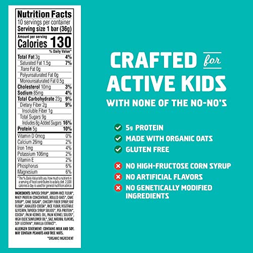 Clif Kid Zbar - Protein Granola Bars - Chocolate Mint Flavor - (1.27 Ounce Energy Bars, 10 Count) #TOP4