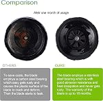 (paquet de 2) Pièces de rechange pour mélangeur 7 Lame d'extraction Fins avec joint en caoutchouc Compatible avec Nurti Ninja Blenders Auto iQ BL480 BL482 BL642 BL682 NN102