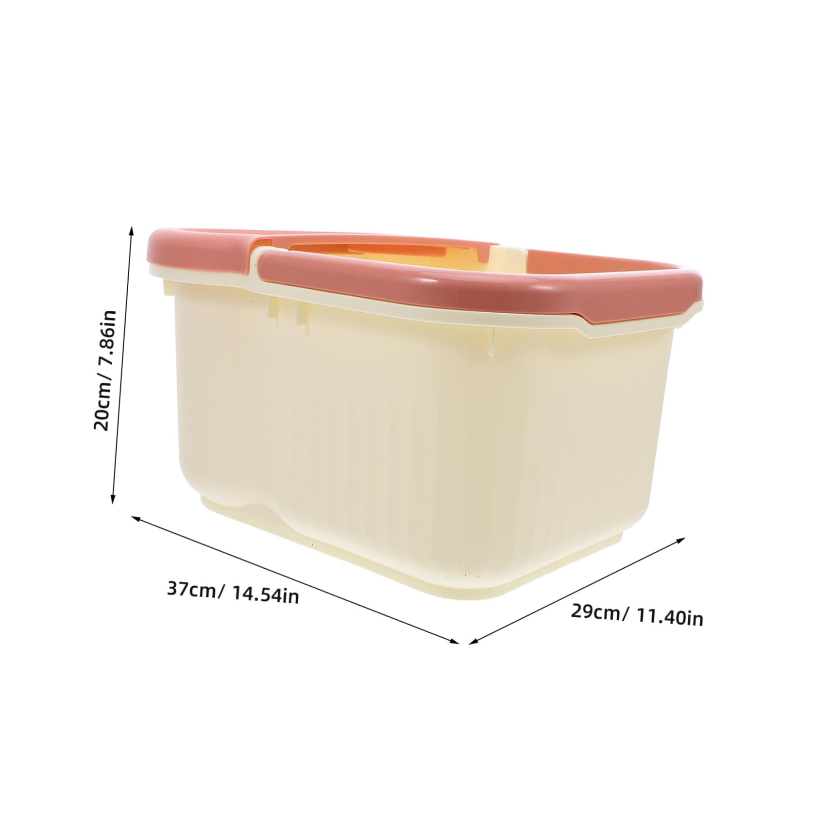 Beige Fußbadewanne aus Pp mit Klappbarem Griff für Reise und Büro | Semicover Design, Unterstützt Entspannung und Müdigkeitslinderung, Kompakte Pedikürewanne