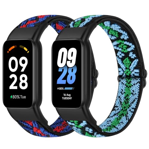 [Bcuckood] �e�����v�̌����o���h Xiaomi Smart Band 8 Active/Redmi Smart Band 2�Ƃ̌݊����A�����\�� �L�k���̂�������p�i�C�������X�g�o���h�X�|�[�c�X�g���b�v�����j�������A2�p�b�N