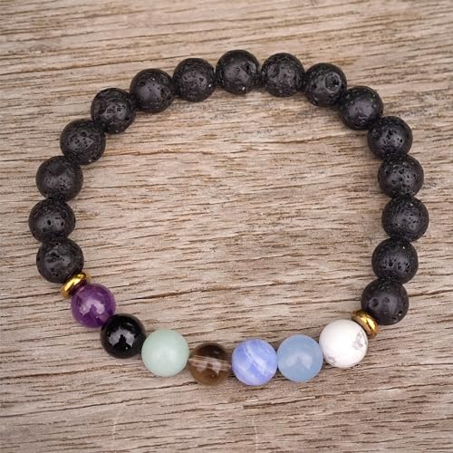 Iuniqueen Gemstone Natural Stone Beaded Bracelets For Women Healing Crystal Stone Beads Chakra Bracelet For Girl Boy Teen Women Men Friend Jewelry Birthday Gifts Spiritual Bracelet thumb #5