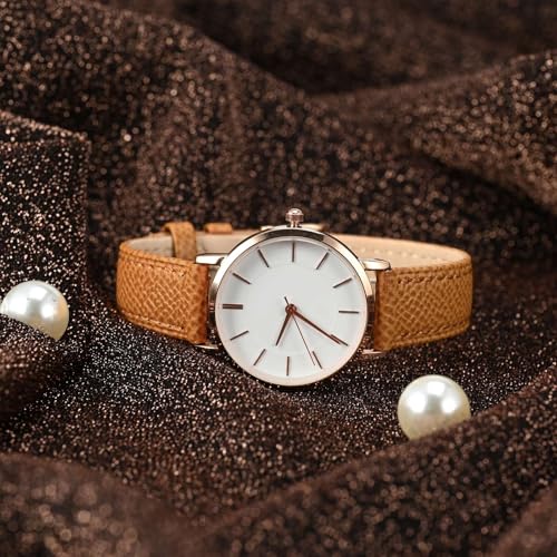 wocci 14mm grace leather watch band for ladies top grain leather quick release replacement strap with rose gold buckle apricot tan