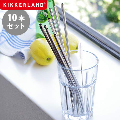 Set de 10 pitillos de acero inoxidable Kikkerland miniatura 2