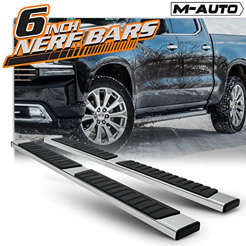 Barras laterales Running Boards M-Auto 6.75 pulg cromadas miniatura 5