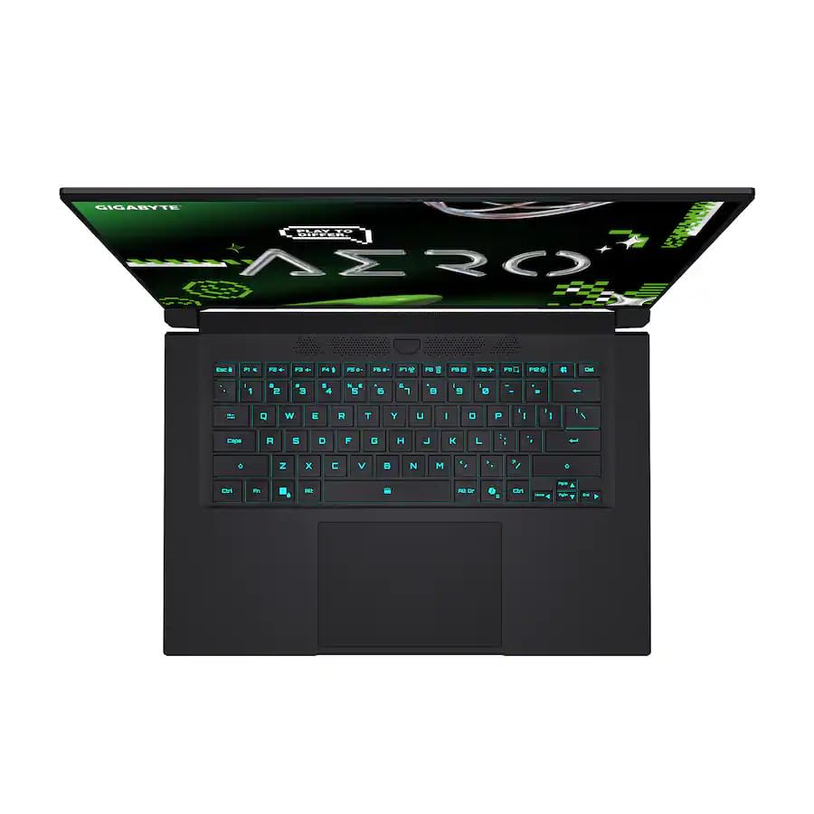 Image of GIGABYTE AERO X16 Gaming Laptop, 16 inch 165Hz WQXGA IPS Display, AMD Ryzen Al 7 350 8-Core, NVIDIA GeForce RTX 5060, 32GB DDR5 8TB SSD, RGB Backlit Keyboard, Wi-Fi 6E, 1080p + IR Camera, Win11 Pro