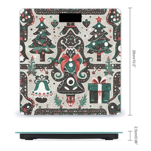 Báscula Digital de Baño con Vidrio Templado y Pantalla LED Clara miniatura 2
