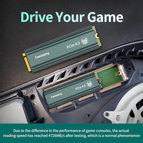 fanxiang S660 PCIe 4.0 500GB NVMe M.2 SSD for PS5 with Heatsink, Up to 5000MB/s, Internal Gaming SSD NAND SLC Cache Suitable for PS5 Enthusiasts, Technology Enthusiasts, IT Professionals - Image 6