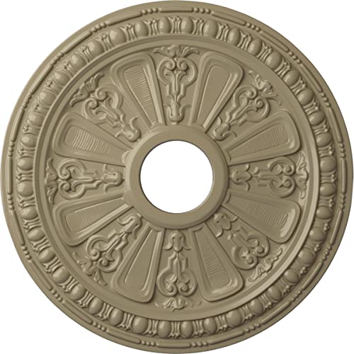 Image of Ekena Millwork CM18RAGDF Raymond Ceiling Medallion, 18 1 /8 OD 3 5 /8 ID x 1 1 /8 P, Gobi Desert